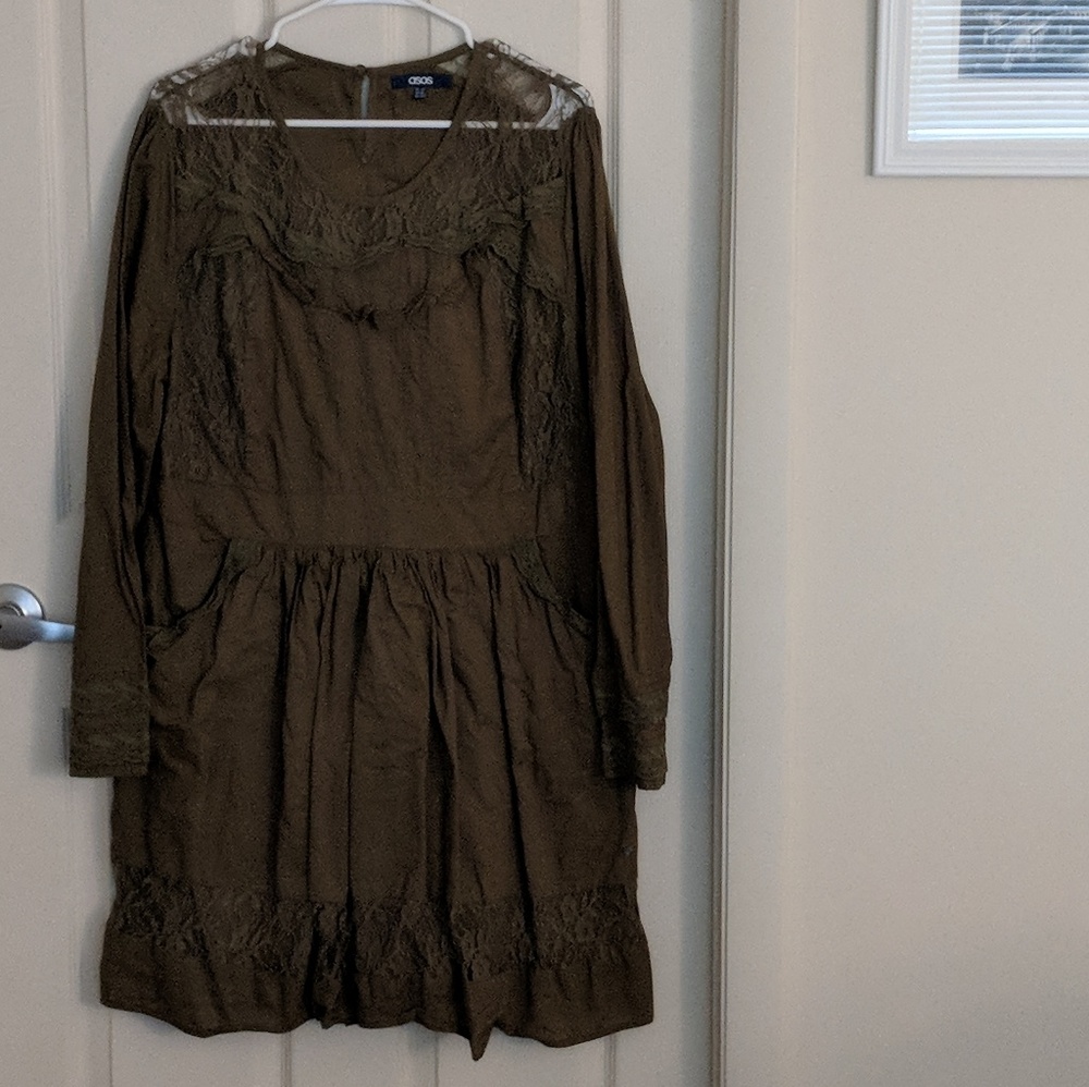 ASOS Lace Smock Dress